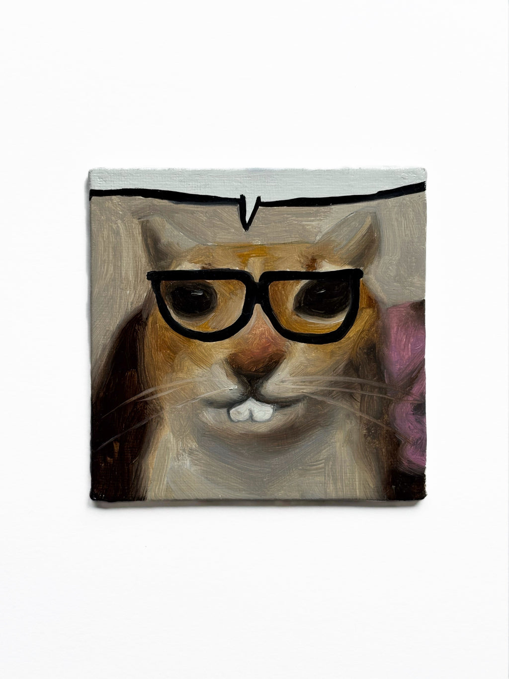 Nerd Cat Painting