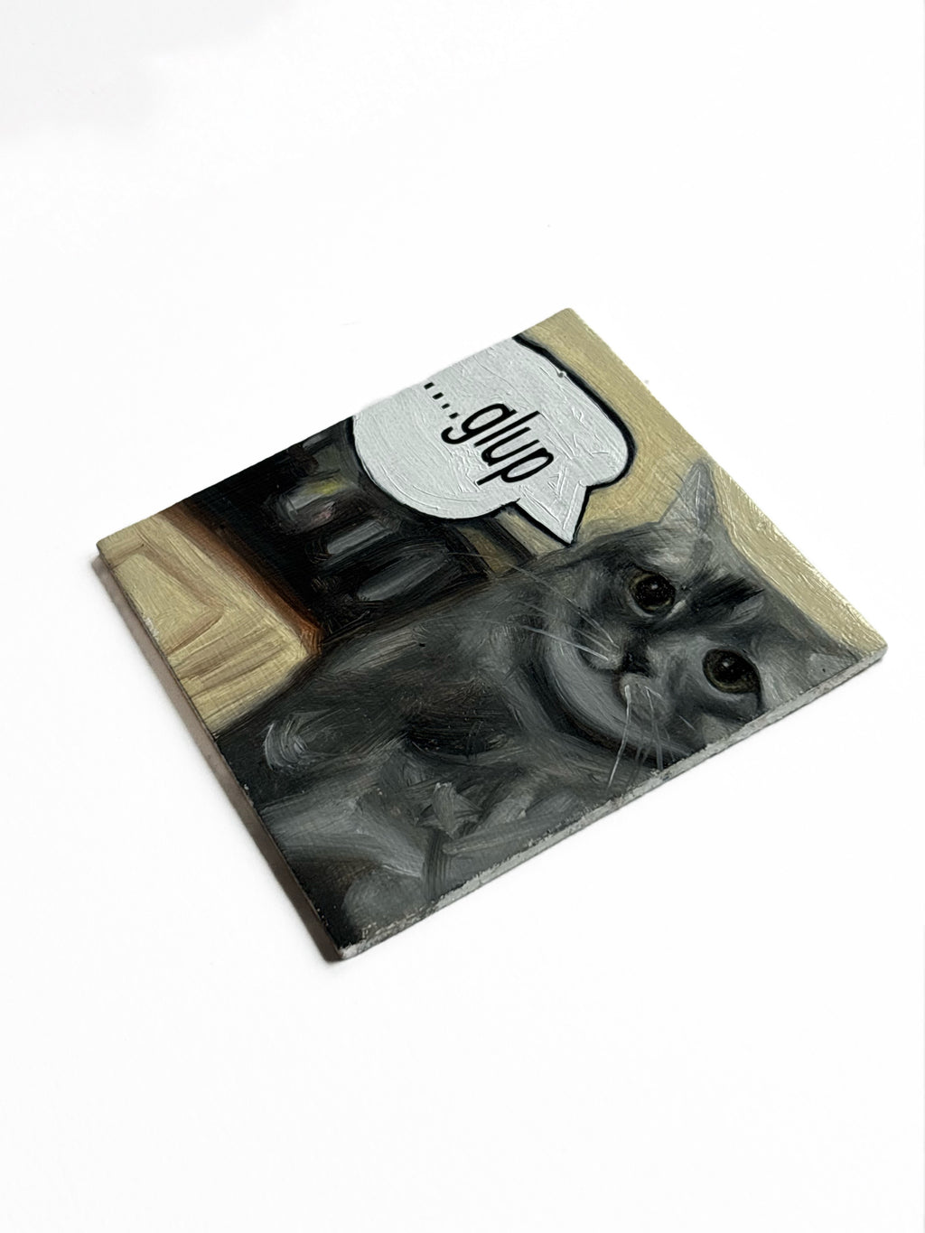 Magnetic ..glup Cat Painting