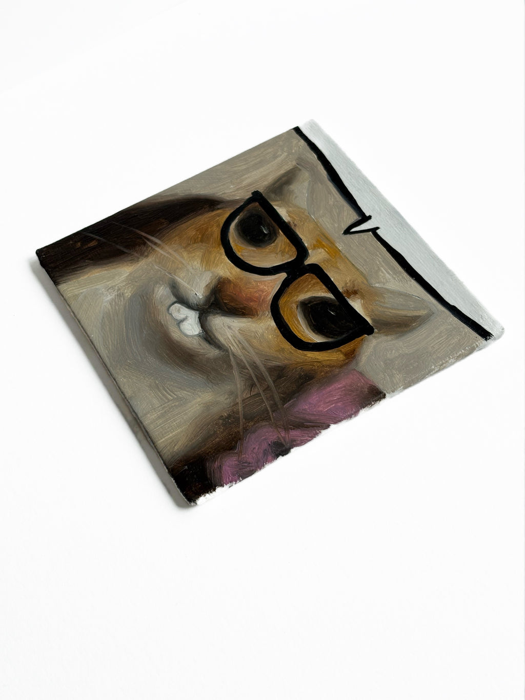 Nerd Cat Painting